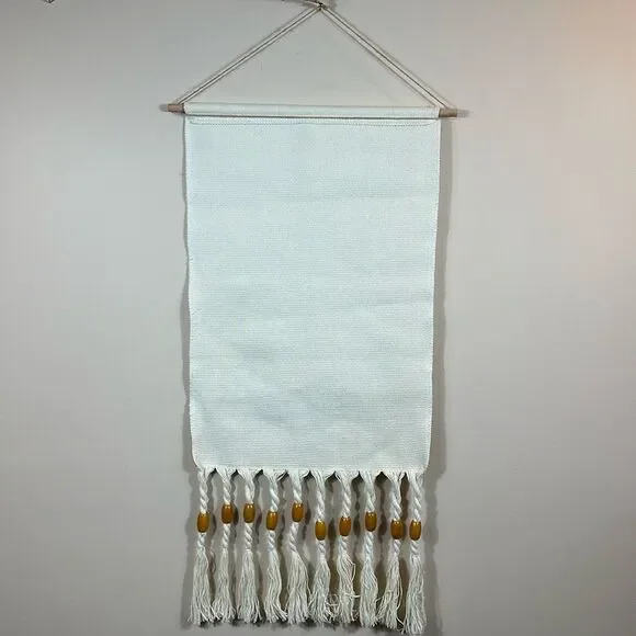 Macrame Wall Hanging Hand-Woven Tassel Tapestry Decoration Indoor Outdoor - Picture 5 of 10